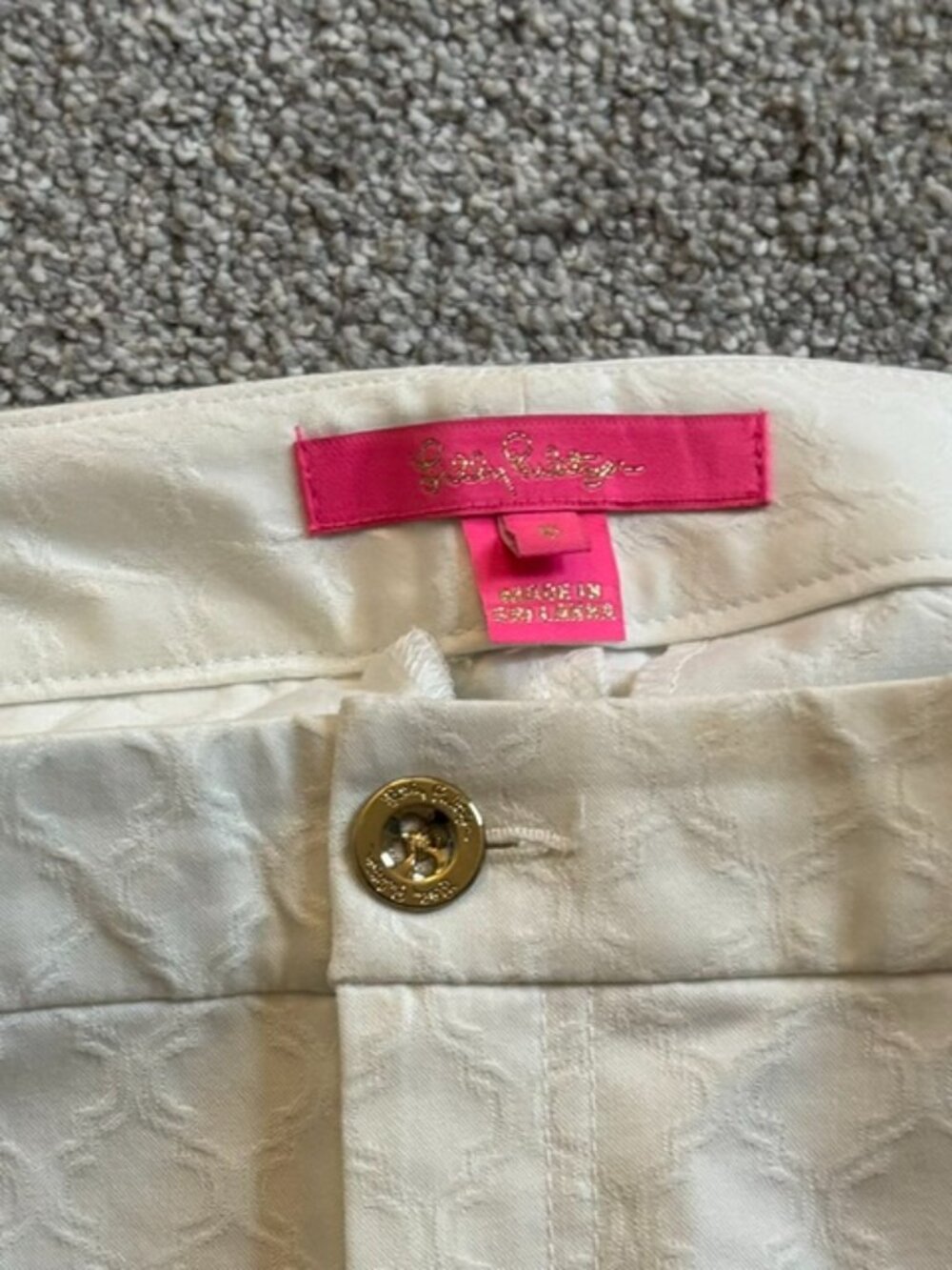 Lilly Pulitzer White patterned jeans